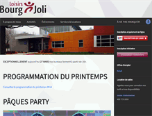 Tablet Screenshot of bourg-joli.com